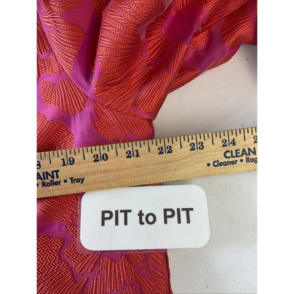 Tuckernuck Red Fil Coupe Palmerston Dress Sz L Spring Colorful Party Dressy - Picture 10 of 12